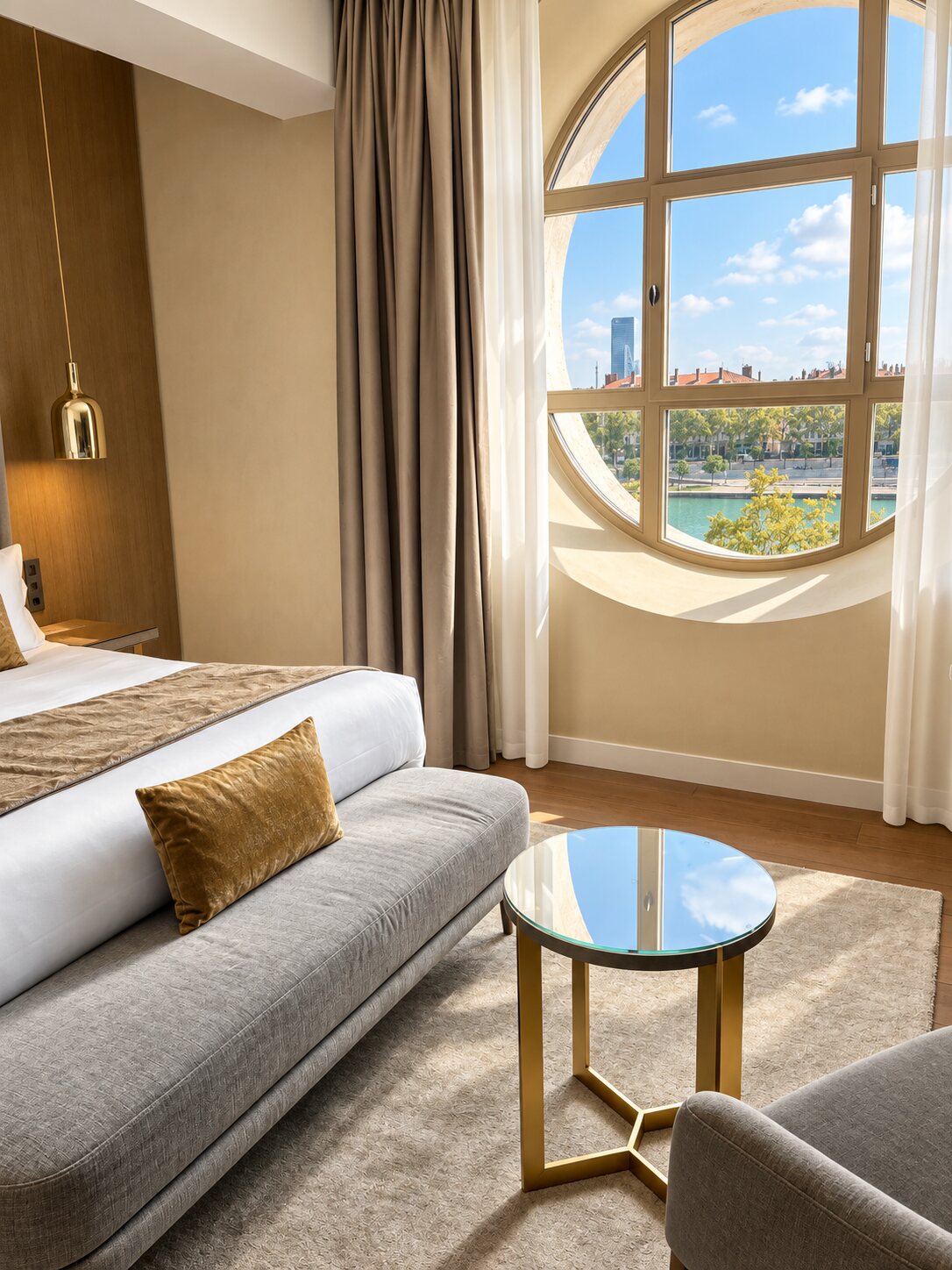 Chambre d’hôtel avec vue sur Lyon pour un séminaire résidentiel
