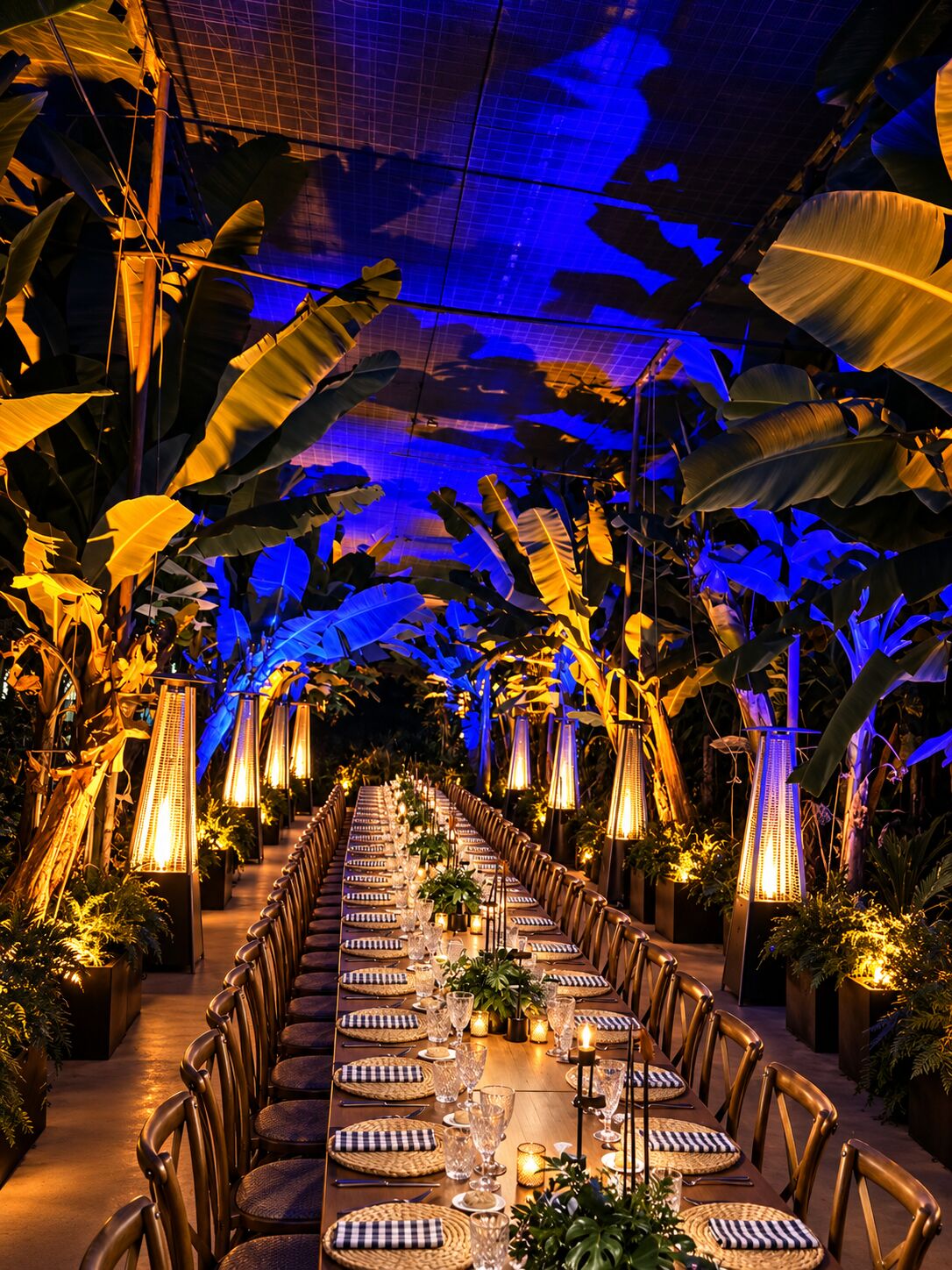 Dîner d’entreprise dans un décor tropical immersif